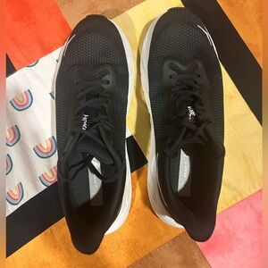 Hoka Men's Black and White Athletic Shoes